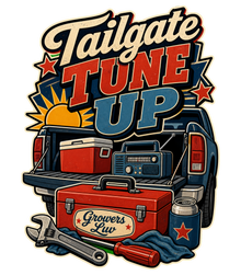 Tailgate Tune Up Large Natural Tote Bag
