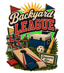 Backyard League Large Natural Tote Bag