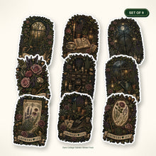 Dark Cottage Garden Sticker Pack - Set of 9