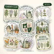 Garden Club But Make It Cute Sticker Pack - Set of 9