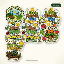Kids Garden Club Sticker Pack - Set of 7