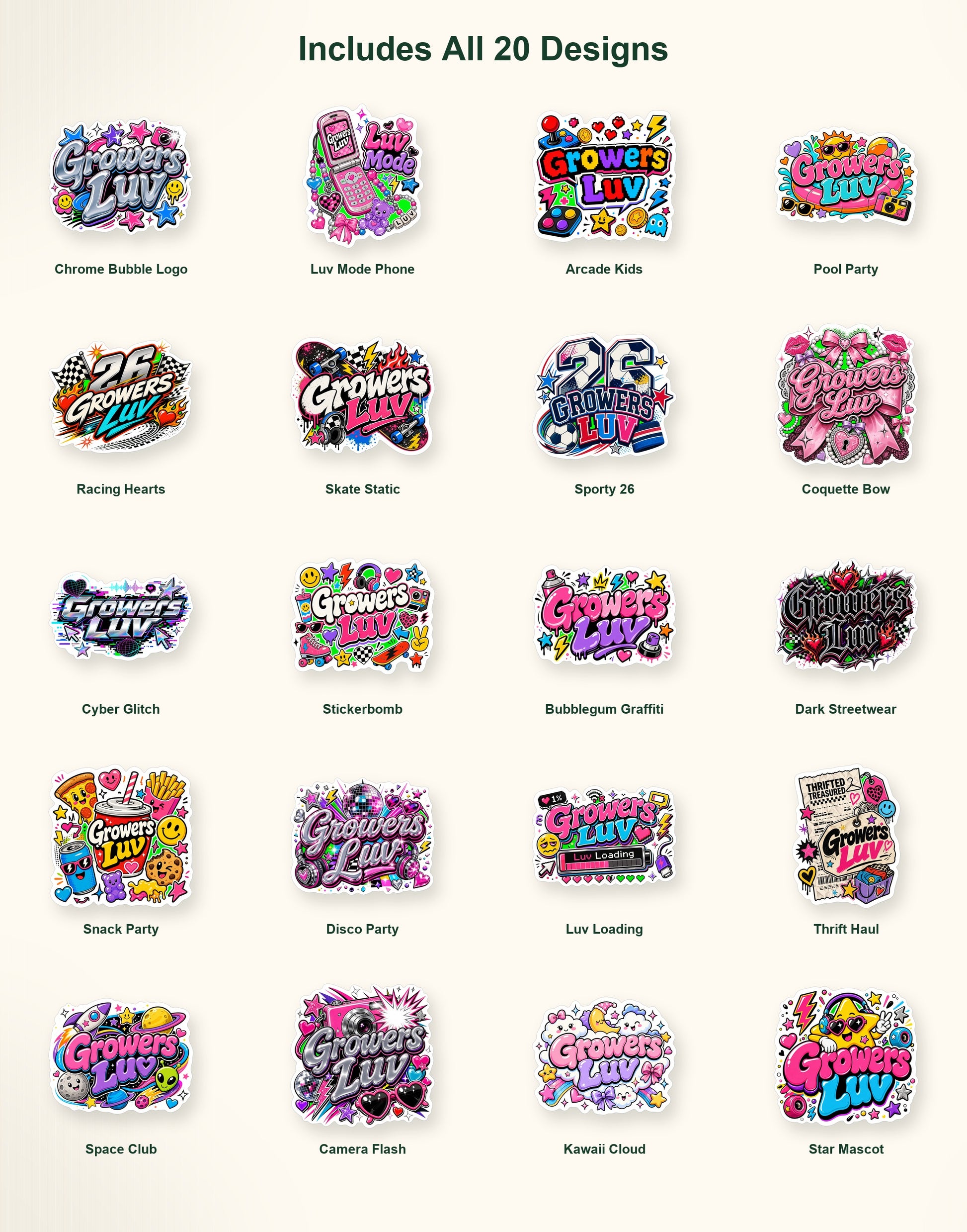 TikTok Youth Fun Sticker Pack - Set of 20 image 2