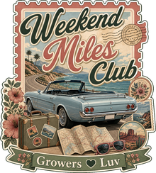 Weekend Miles Club Large Natural Tote Bag