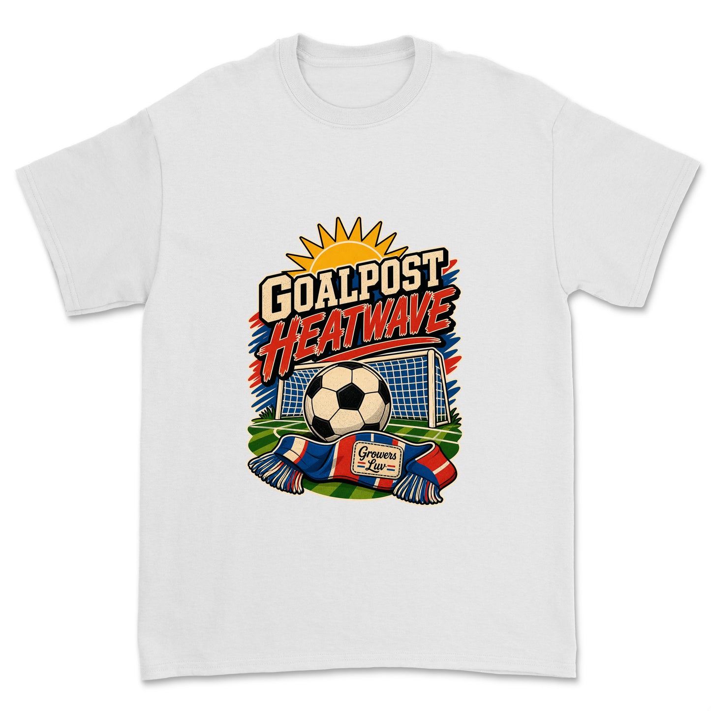 Goalpost Heatwave Men's Gildan Graphic Tee in White