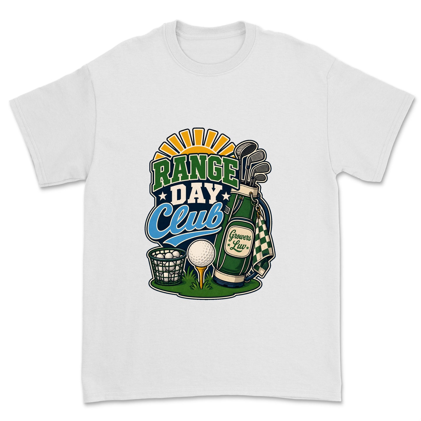 Range Day Club Men's Gildan Graphic Tee in White