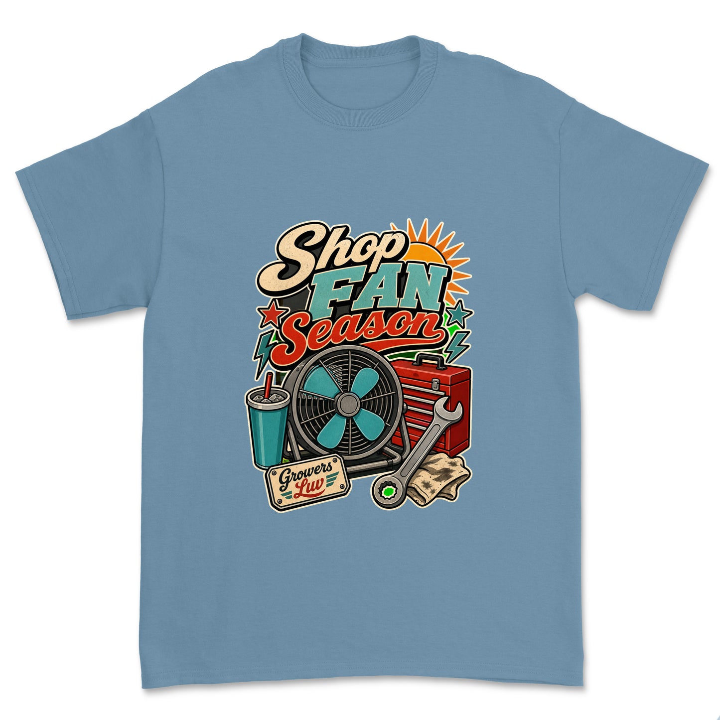 Shop Fan Season Men's Gildan Graphic Tee in Stone
