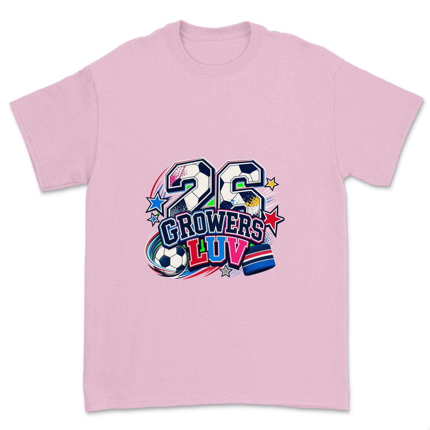 Sporty 26 Youth Graphic Tee in Light Pink