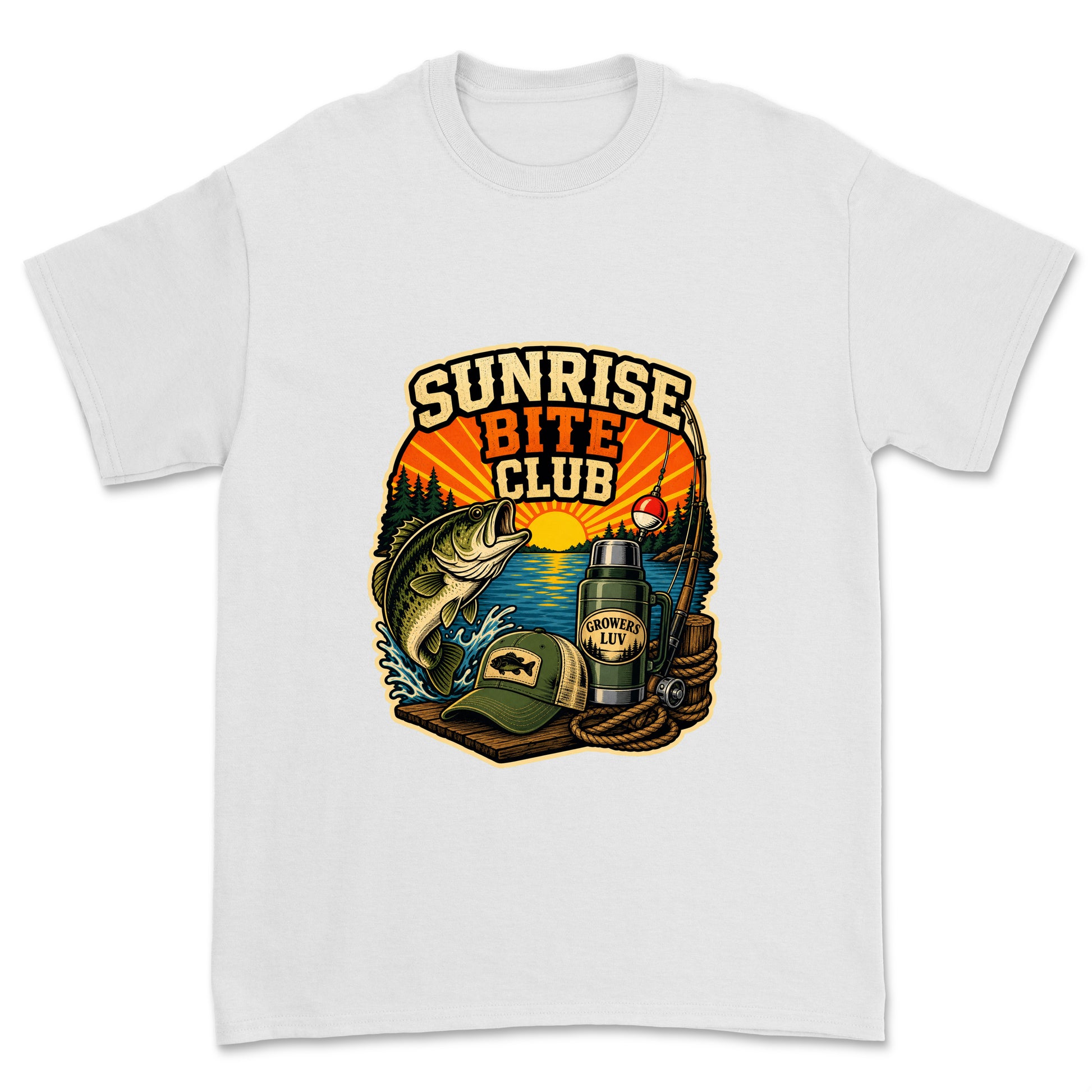 Sunrise Bite Club Men's Gildan Graphic Tee in White