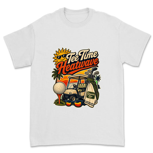 Tee Time Heatwave Men's Gildan Graphic Tee in White