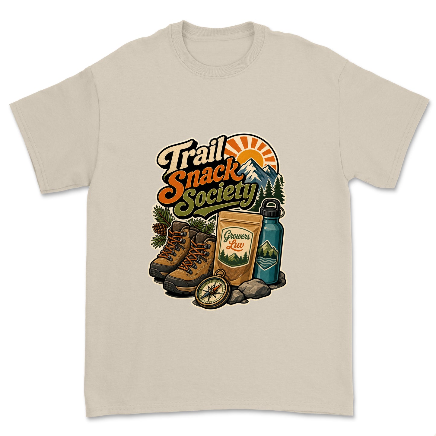 Trail Snack Society Men's Gildan Graphic Tee in Sand
