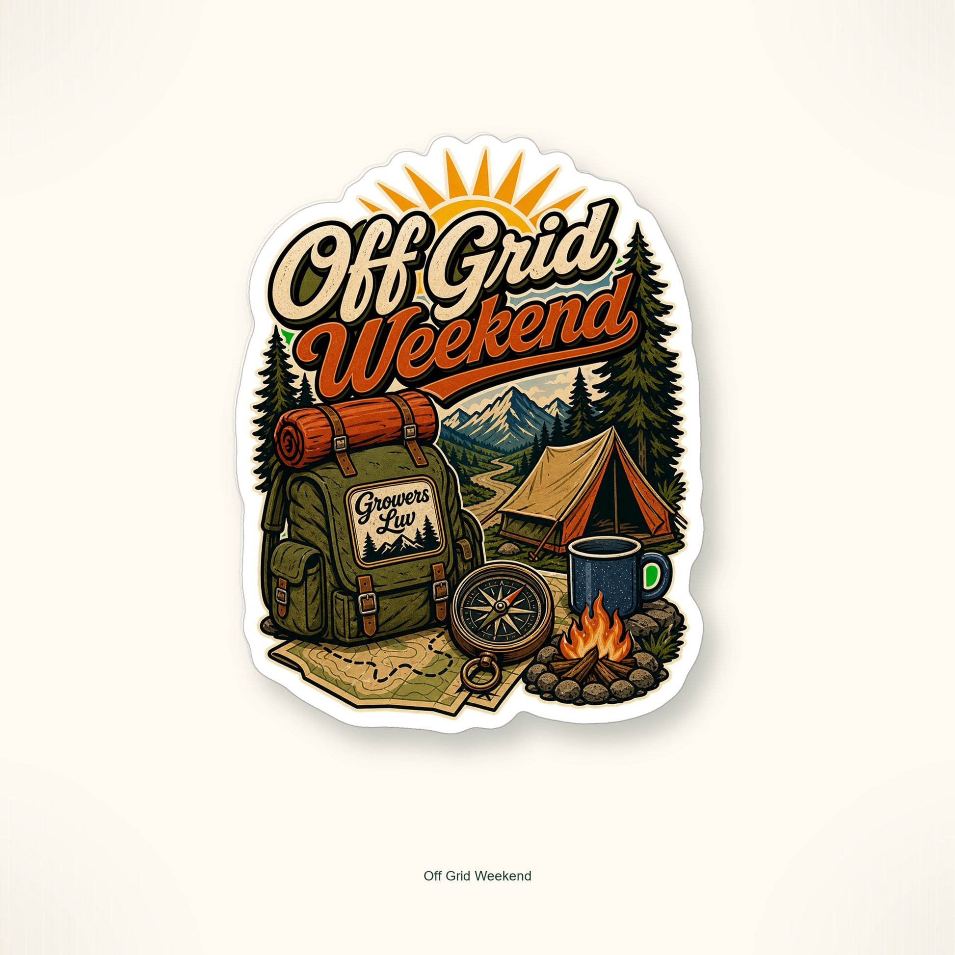 Camping & Trail Weekend Sticker Pack - Set of 10 image 10