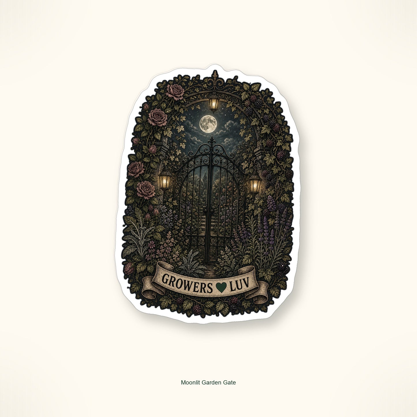 Dark Cottage Garden Sticker Pack - Set of 9 image 5