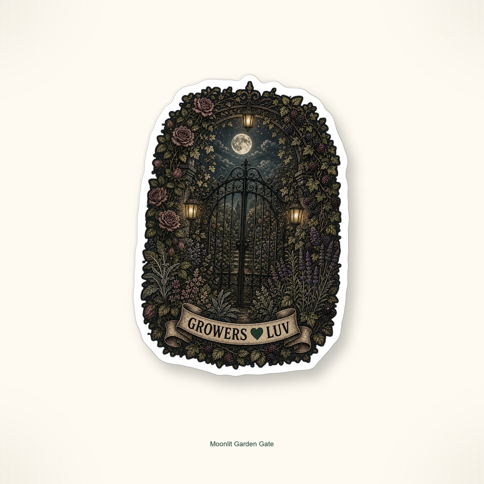 Dark Cottage Garden Sticker Pack - Set of 9 image 5