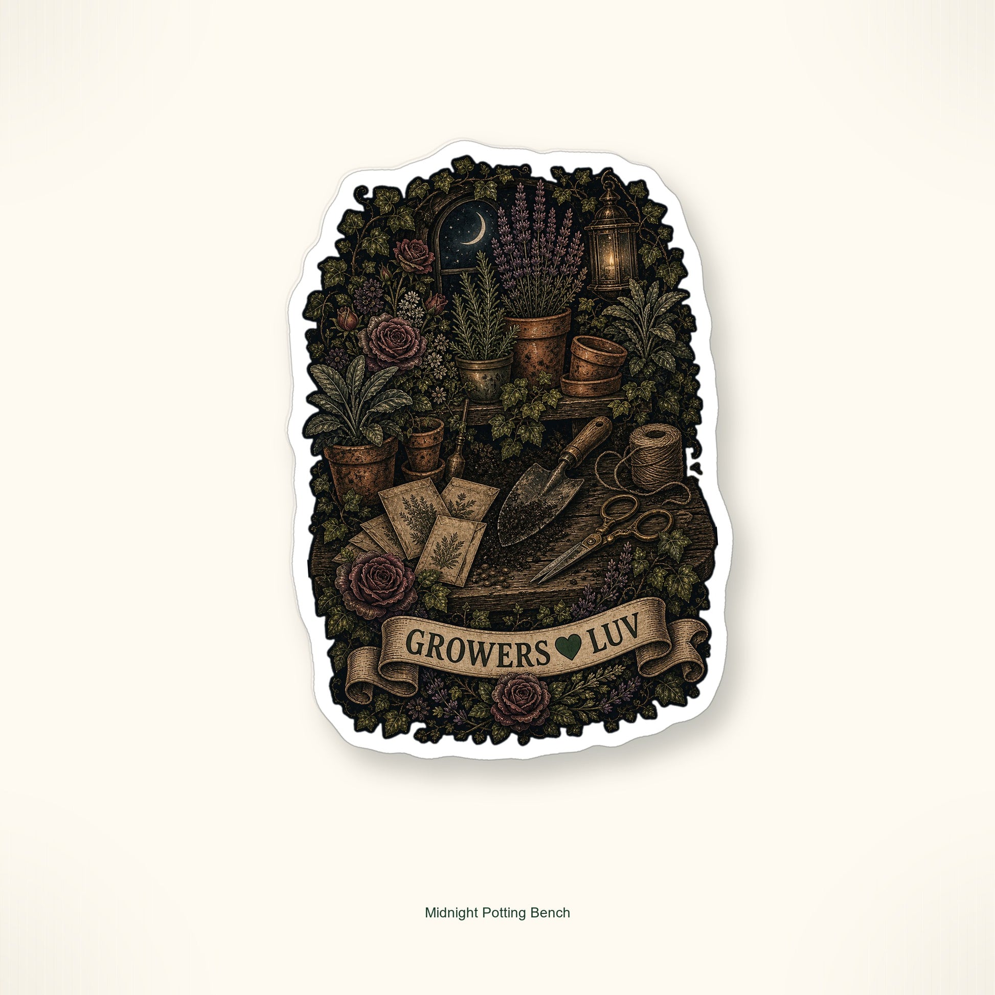 Dark Cottage Garden Sticker Pack - Set of 9 image 10