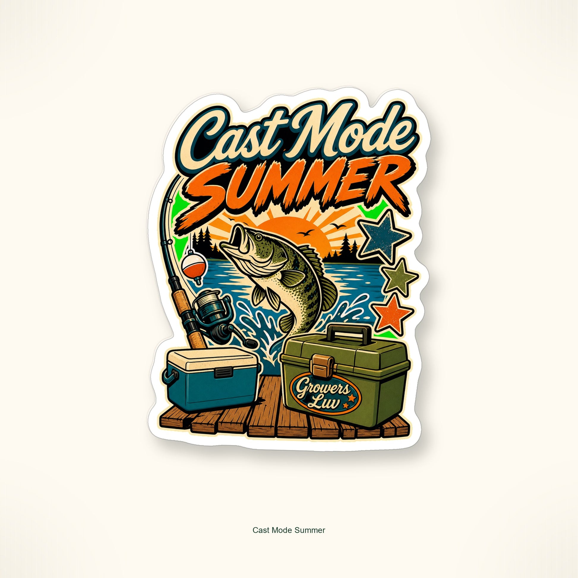Fishing & Lake Days Sticker Pack - Set of 10 image 3