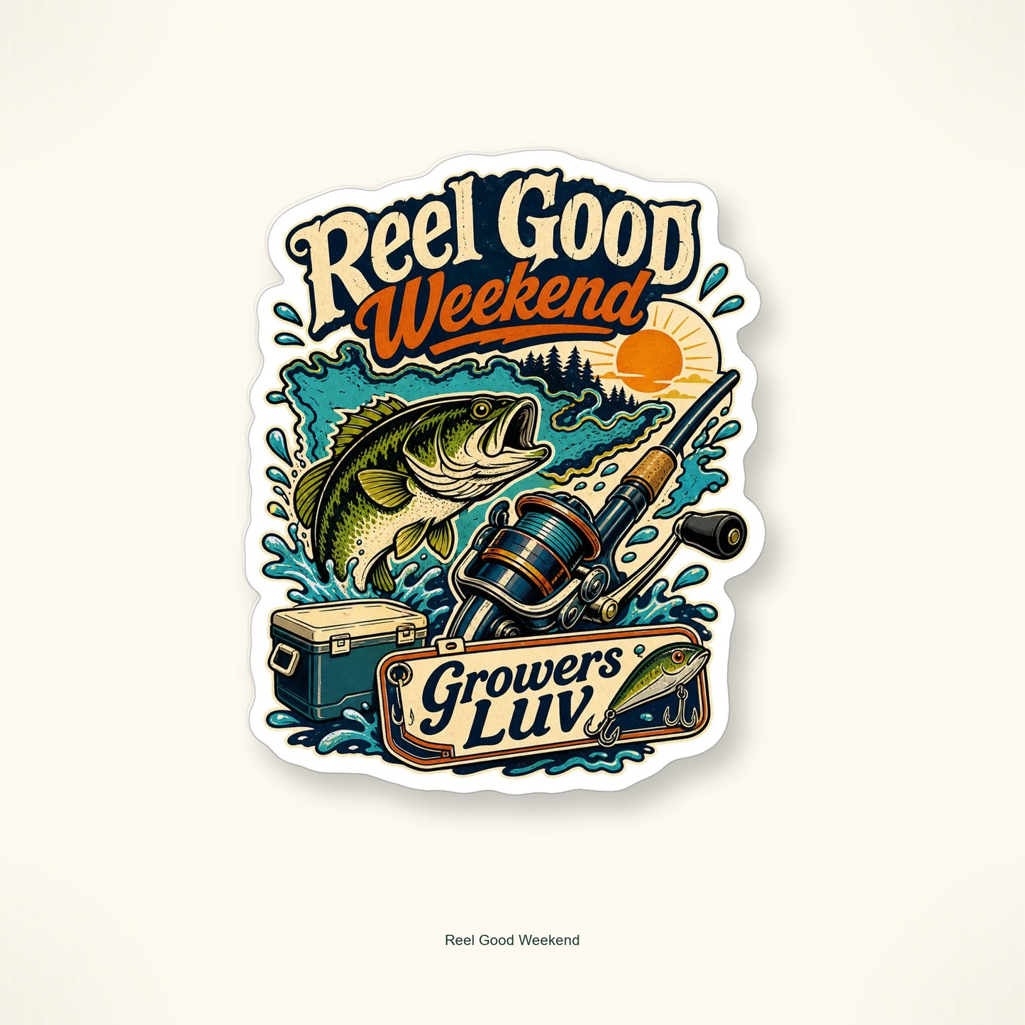 Fishing & Lake Days Sticker Pack - Set of 10 image 8