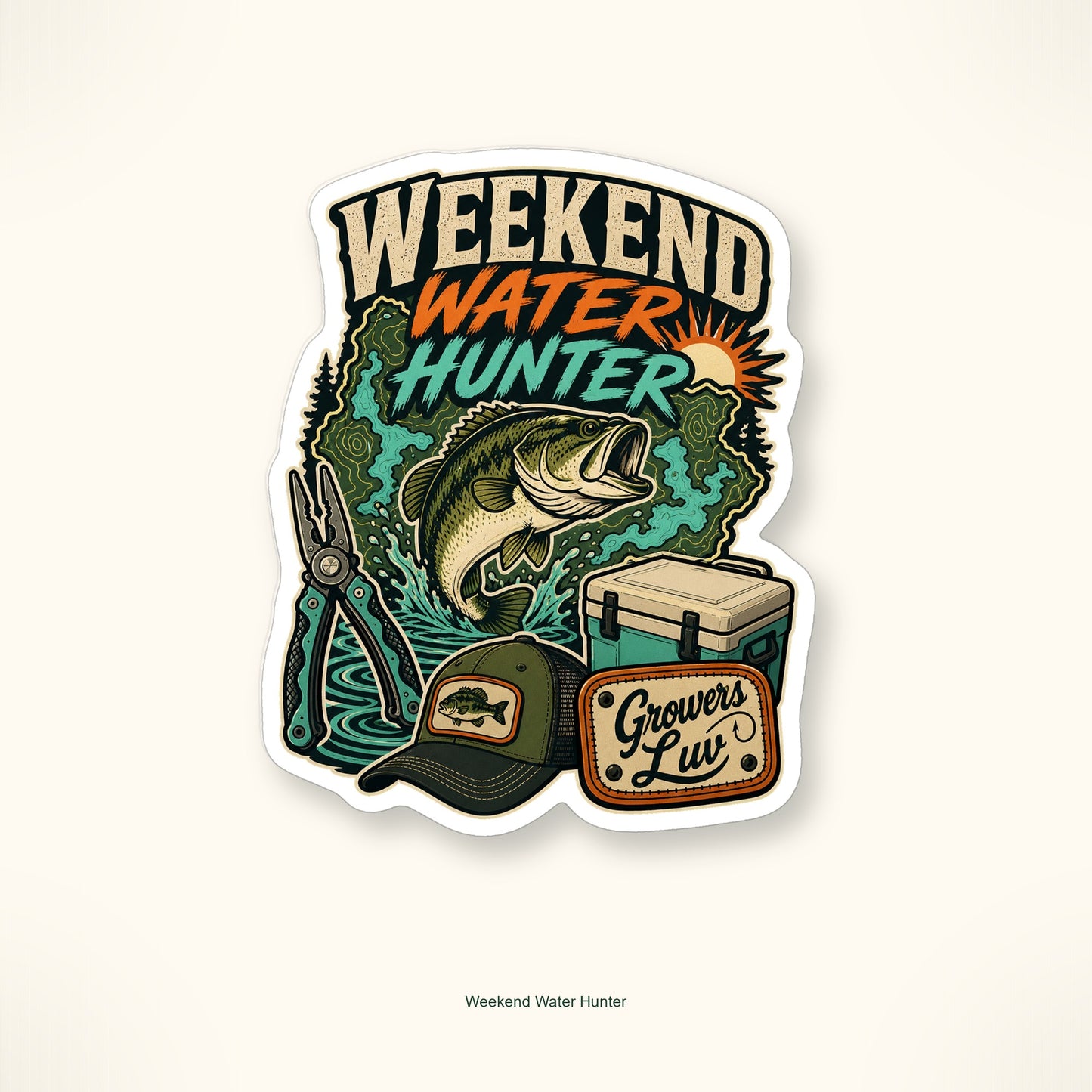 Fishing & Lake Days Sticker Pack - Set of 10 image 12