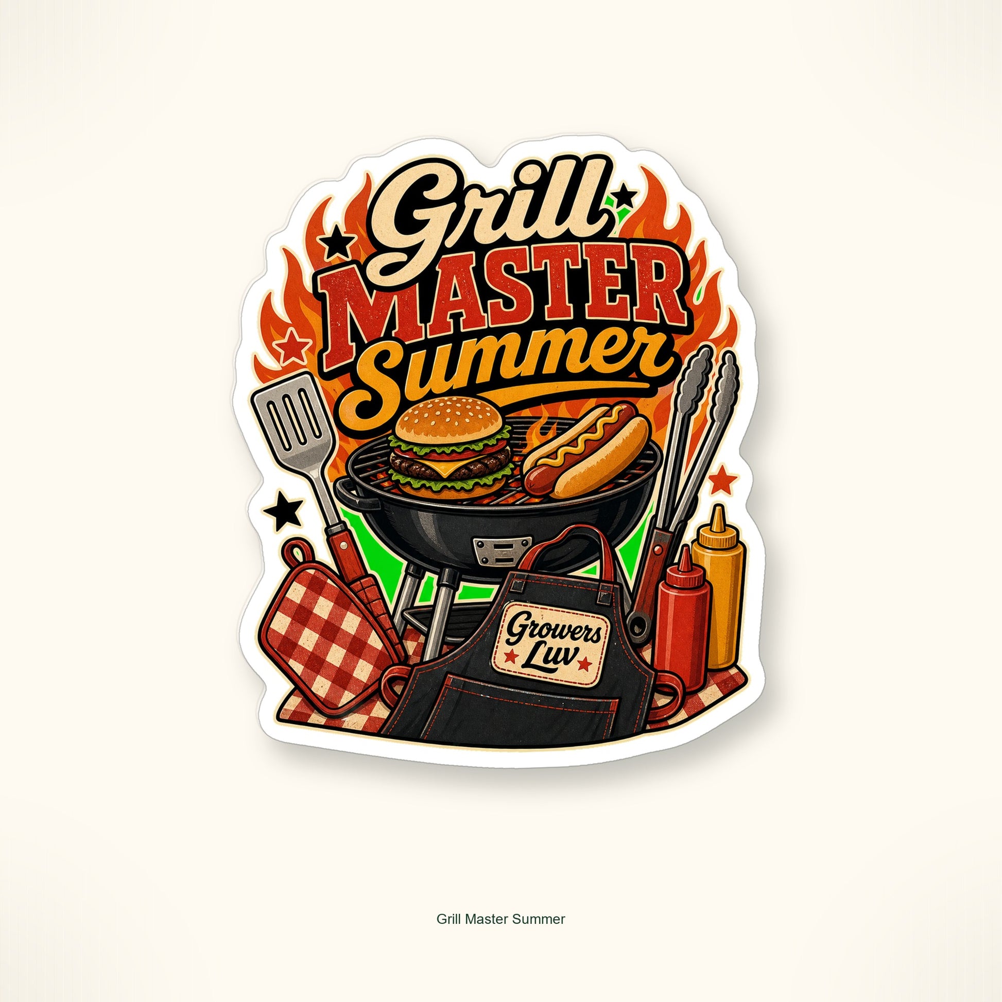 Grill & Chill BBQ Sticker Pack - Set of 10 image 3