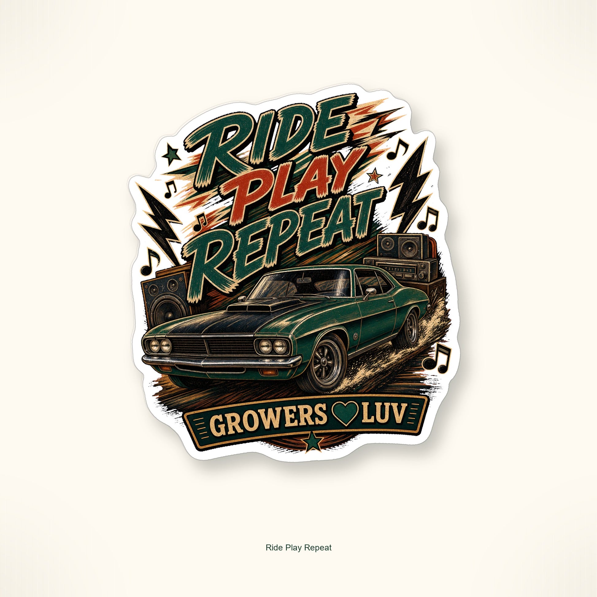 Music, Cars & Garage Sticker Pack - Set of 20 image 20